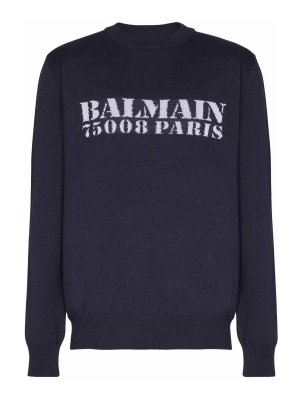 Balmain: ボートネック - ボートネック - ブルー