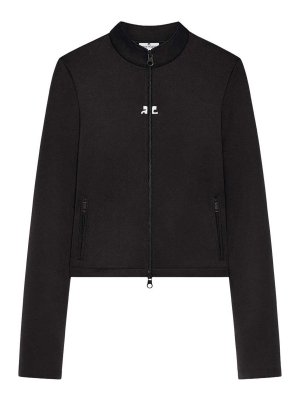 Courreges: giacche casual - Giacca Crop Con Zip
