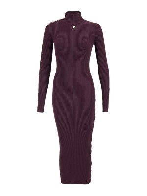 Courreges: Robe longueur genou - Robe Au Genou - Violet
