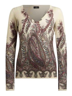 ETRO: Col bateau - Pull Col Bateau - Beige