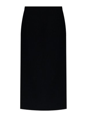 GIVENCHY: Knee length skirts & Midi - Midi skirt with zip