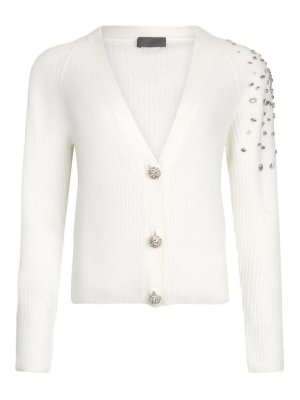 Liu Jo: cardigan - Cardigan Crop Con Strass
