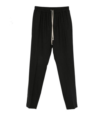 RICK OWENS: casual trousers - Pants with drawstring