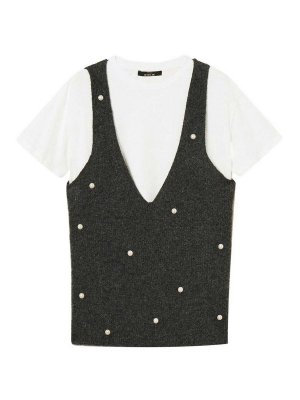 TWINSET: t-shirts - V-neck t-shirt