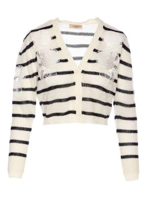 TWINSET: cardigans - Striped cardigan
