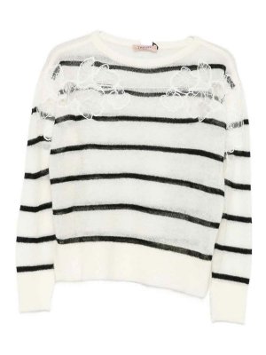 TWINSET: boat necks - Striped sweater