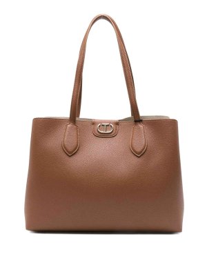 TWINSET: totes bags - Tote Oal T bag with logo