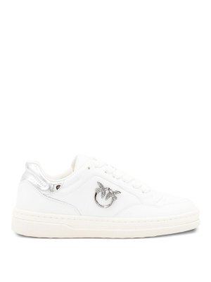Pinko: trainers - Leather sneakers with logo