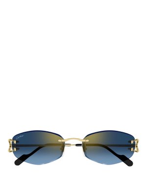 CARTIER: Sonnenbrillen - Sonnenbrille - Blau