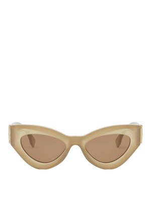 FENDI: サングラス - サングラス - ベージュ