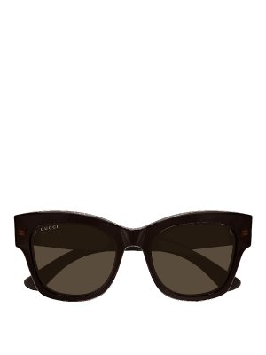 GUCCI: Lunettes de soleil - Lunettes De Soleil - Marron