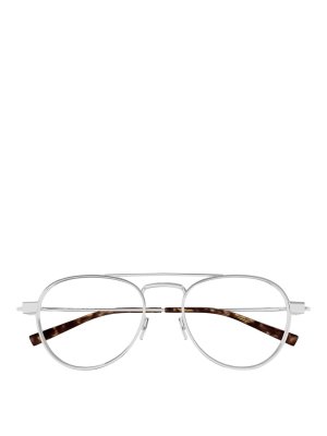 SAINT LAURENT: 眼鏡 - 眼鏡 - 銀