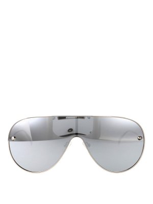 ALEXANDER MCQUEEN: Gafas de sol - Gafas De Sol - Plata