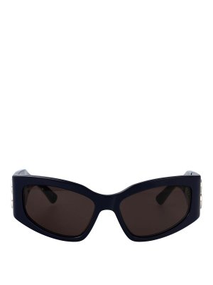 BALENCIAGA: サングラス - サングラス - ブルー