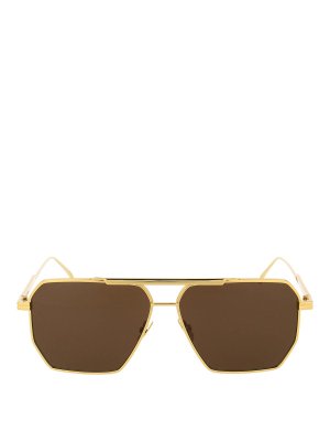 BOTTEGA VENETA: サングラス - サングラス - 金