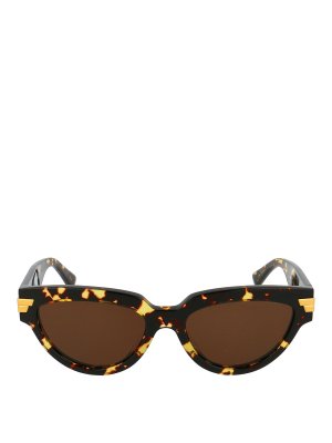 BOTTEGA VENETA: サングラス - サングラス - ブラウン