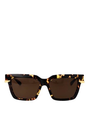 BOTTEGA VENETA: サングラス - サングラス - ブラウン