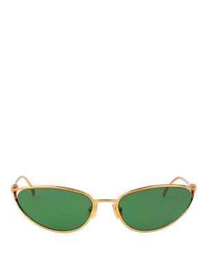 BOTTEGA VENETA: Sonnenbrillen - Sonnenbrille - Gold