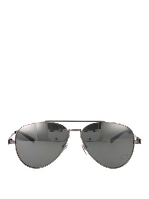 GUCCI: Lunettes de soleil - Lunettes De Soleil - Argent