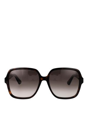 GUCCI: サングラス - サングラス - ブラウン