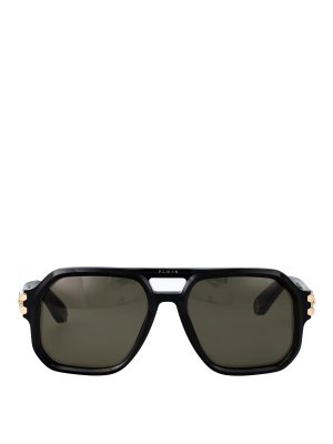 PHILIPP PLEIN: サングラス - サングラス - 黒