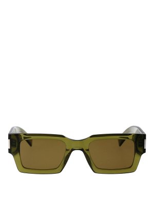 SAINT LAURENT: Sonnenbrillen - Sonnenbrille - Grün