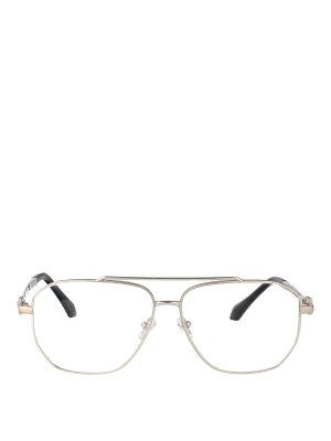 VERSACE: 眼鏡 - 眼鏡 - 銀