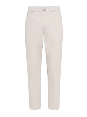 BRUNELLO CUCINELLI: Casual Hosen - Casual Hose - Hellgrau