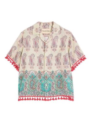 VALENTINO: shirts - `Voyage Imaginaire` Bowling Shirt