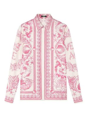VERSACE: shirts - Formal Shirt  On Silk Twill
