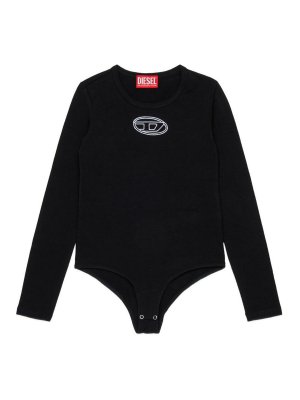 DIESEL: Tops y camisetas sin mangas - Top - Negro