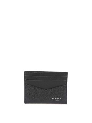 GIVENCHY: wallets & purses - Card Holder In Grained Leather