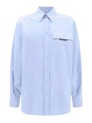 BRUNELLO CUCINELLI: Camisas - Camisa - Azul Claro