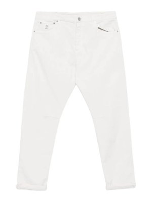 BRUNELLO CUCINELLI: Jeans boot-cut - Jeans Boot-Cut - Blanco