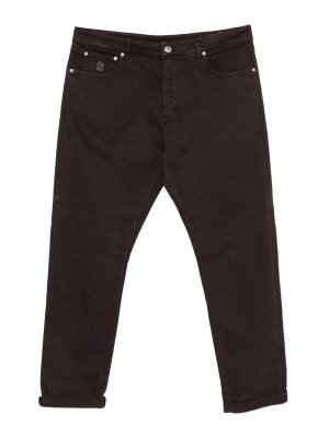 BRUNELLO CUCINELLI: Bootcut - Bootcut Jeans - Dunkelbraun