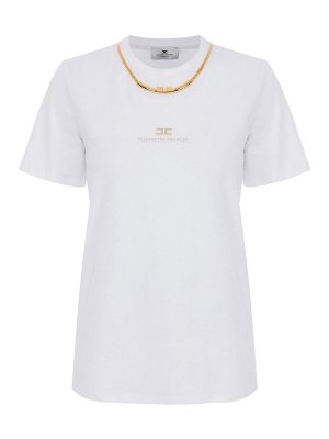 ELISABETTA FRANCHI: Camisetas - Camiseta - Blanco