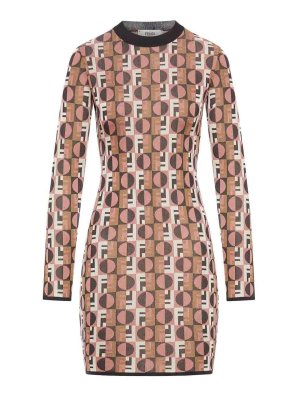 FENDI: knee length dresses - Abito  Optical