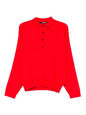 JACQUEMUS: Suéteres con cuello pico - Suéter Cuello Redondo - Rojo