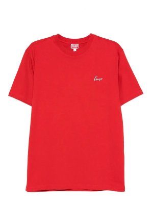 KENZO: t-shirt - T-shirt di cotone per bouquet.