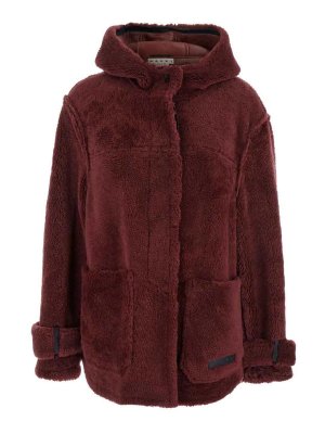 Marni: casual jackets - Fur Hooded Jacket