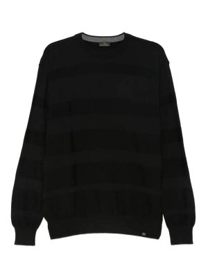 PAUL & SHARK: Suéteres con cuello pico - Suéter Cuello Redondo - Negro