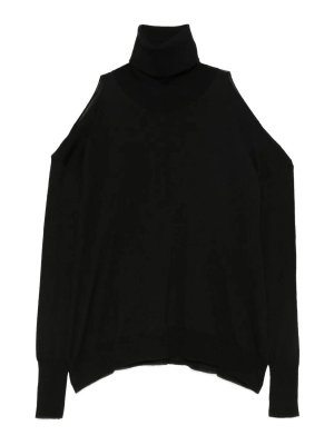 ROBERTO COLLINA: Turtlenecks & Polo necks - Cut-Out Oversized Turtleneck Sweater