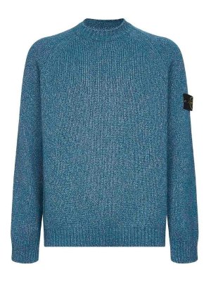 STONE ISLAND: crew necks - Fancy Yarn Moulin Wool Blend Jumper