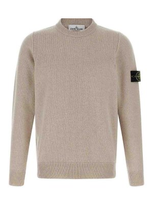 STONE ISLAND: crew necks - Crew Neck Wool Sweater