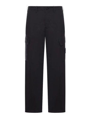 STONE ISLAND: Pantalons casual - Pantalons Décontractés - Noir