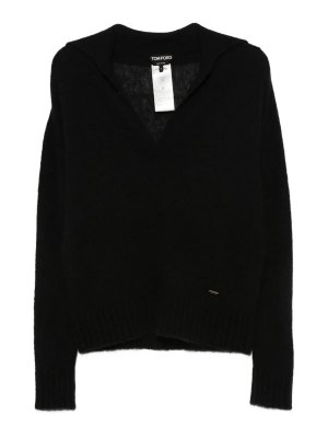 TOM FORD: polo shirts - Long Sleeve Cashmere Silk Polo
