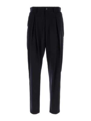 GIORGIO ARMANI: Pantalons casual - Pantalons Décontractés - Noir