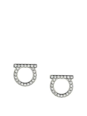 SALVATORE FERRAGAMO: Boucles d'oreille - Boucles D'Oreilles - Noir