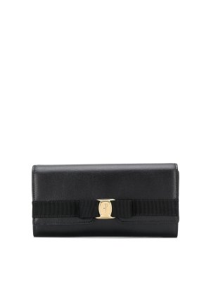 SALVATORE FERRAGAMO: wallets & purses - Continental wallet vara bow