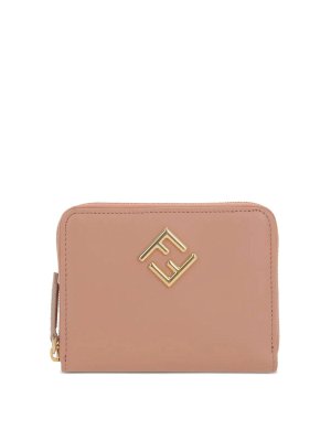 FENDI: wallets & purses - Ff Diamonds Zip Around Medium Wallet
